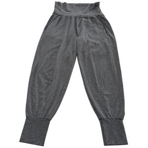 Aerie Pants Womens Small Black Grey‎ Heathered High Rise Joggers Lounge Yoga